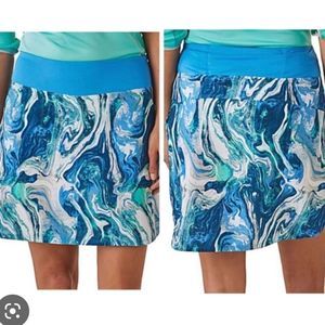 Patagonia teal marbled active skort size m